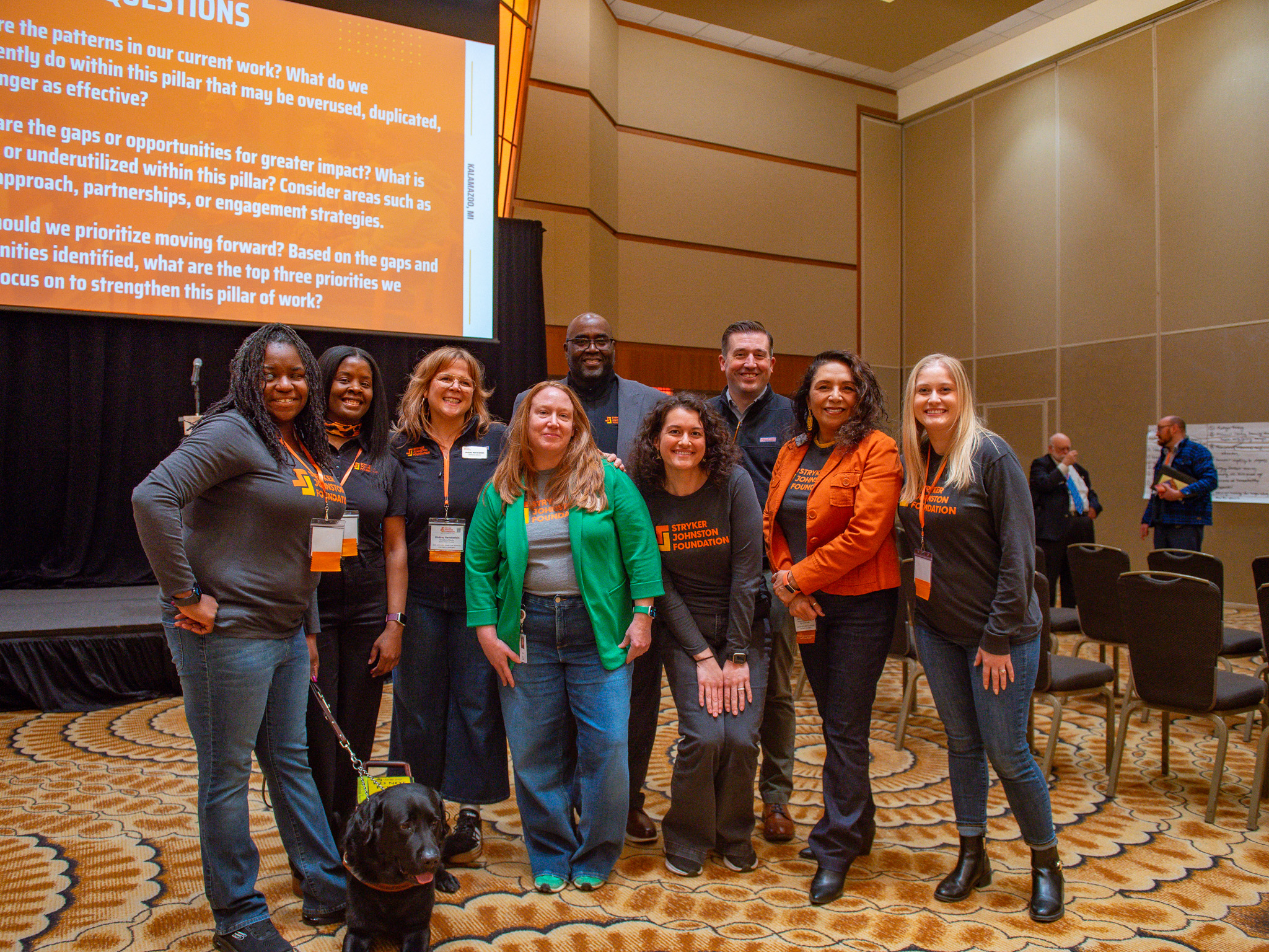Stryker Johnston Foundation staff members gathered at a convening